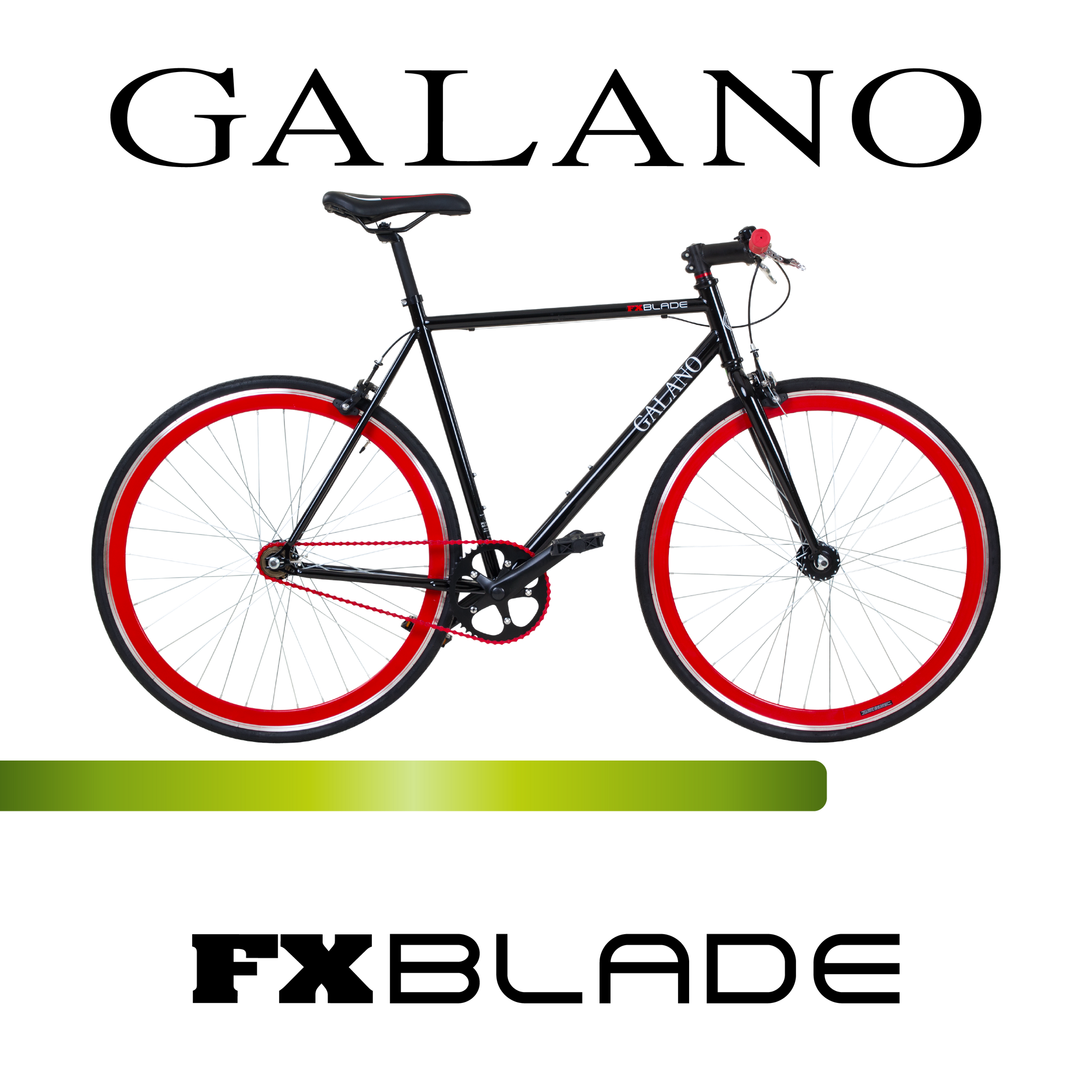 Galano Blade Fixie Fahrrad 28 Zoll Singlespeed 165 - 195 cm retro Urban  Bike mit Flip Flop Nabe fr Fixed Gear und Freilauf schwarz/rot 53 cm |  pentagonsports.de
