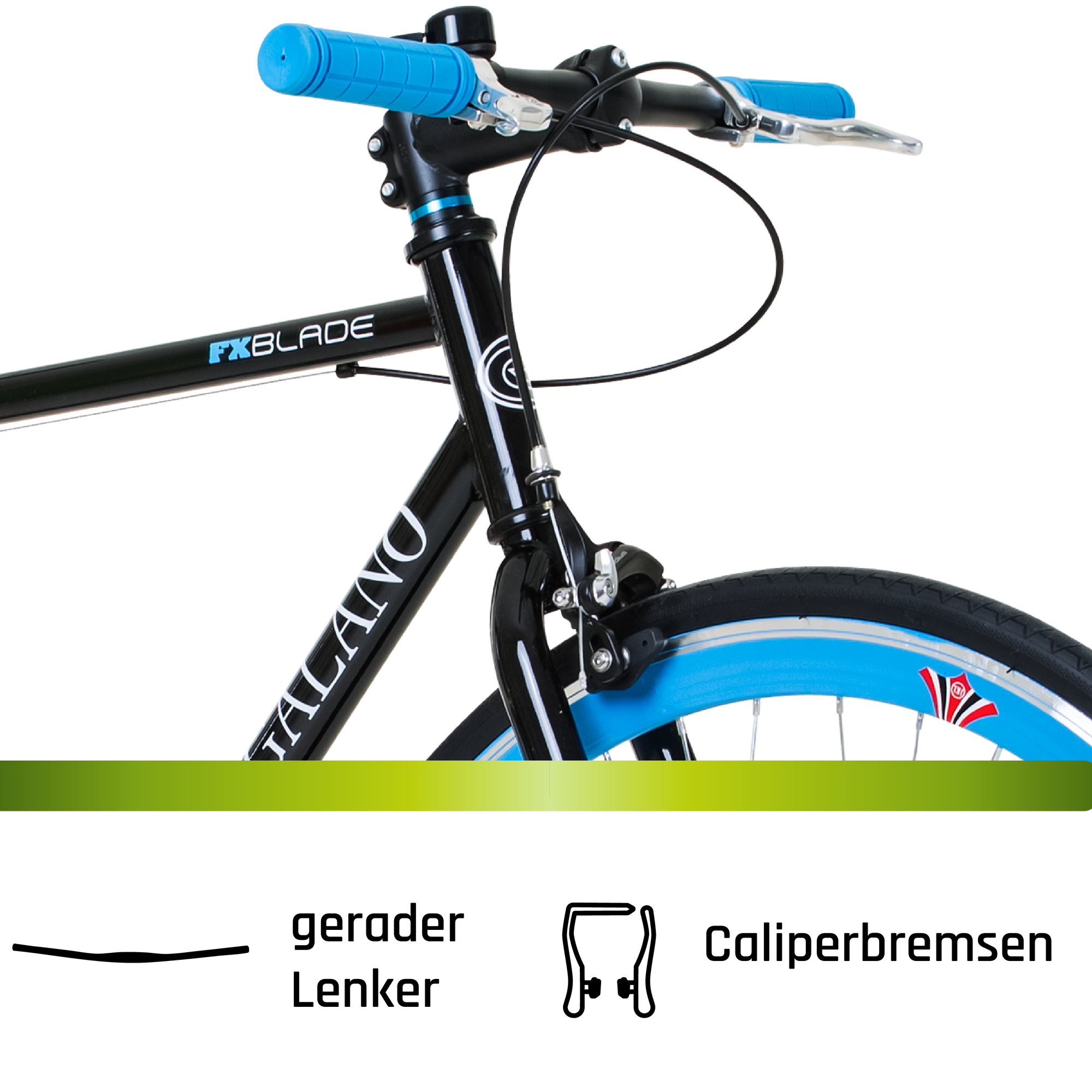 Galano Blade Fixie Fahrrad 28 Zoll Singlespeed 165 - 195 cm retro Urban  Bike mit Flip Flop Nabe fr Fixed Gear und Freilauf | pentagonsports.de
