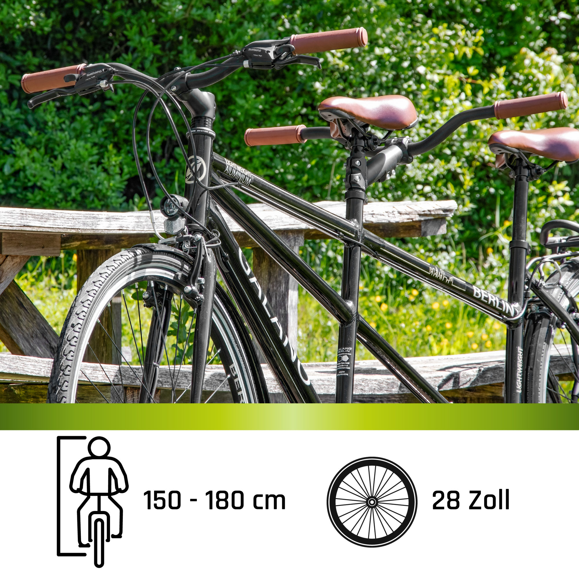 Galano Berlin 700c Tandem Fahrrad Cityrad Trekkingrad 28 Zoll Touring Bike  21 Gnge | pentagonsports.de