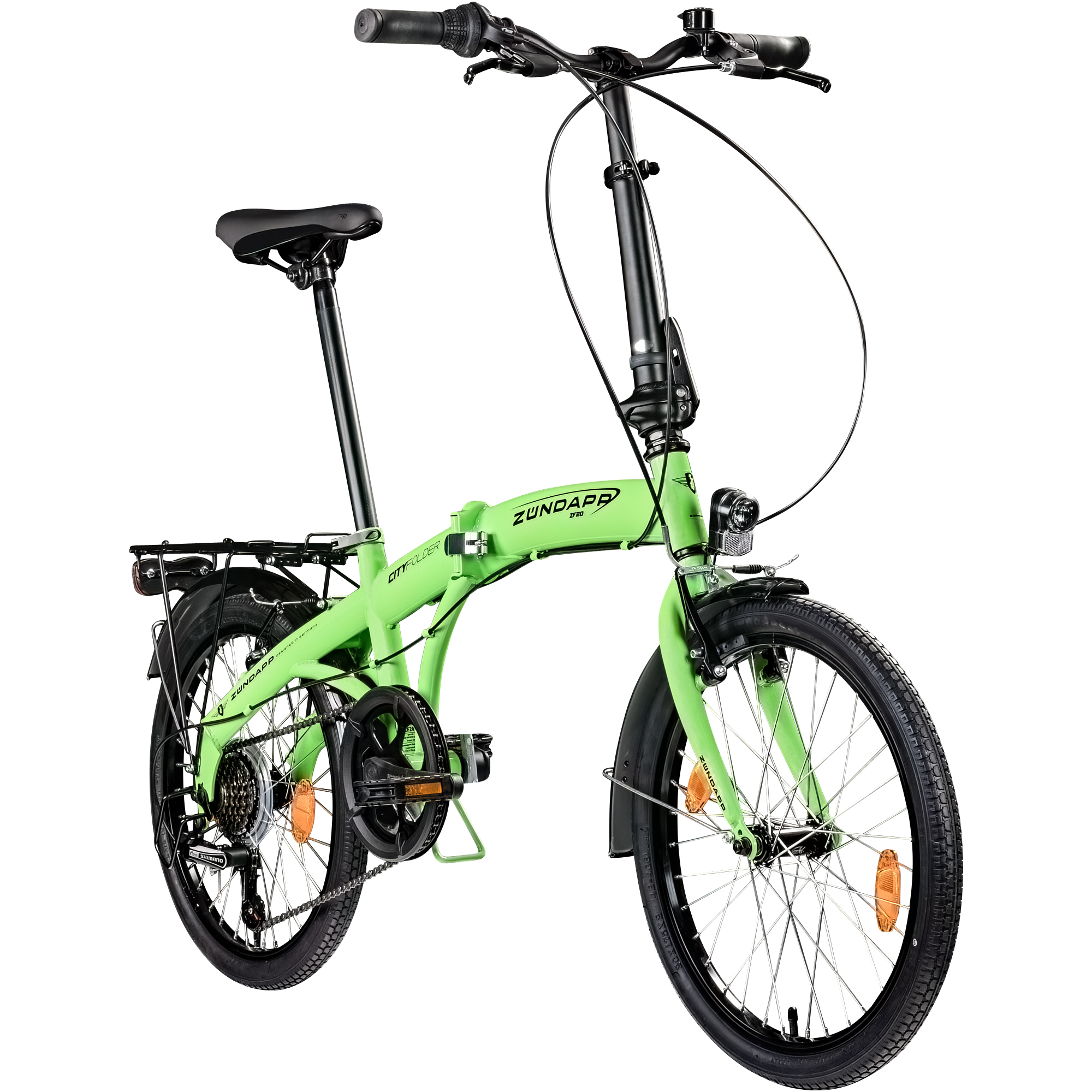 Zndapp ZF20 Speed Folder 20 Zoll Klapprad Faltrad Stadtrad Fahrrad faltbar  Klappfahrrad StVZO | pentagonsports.de