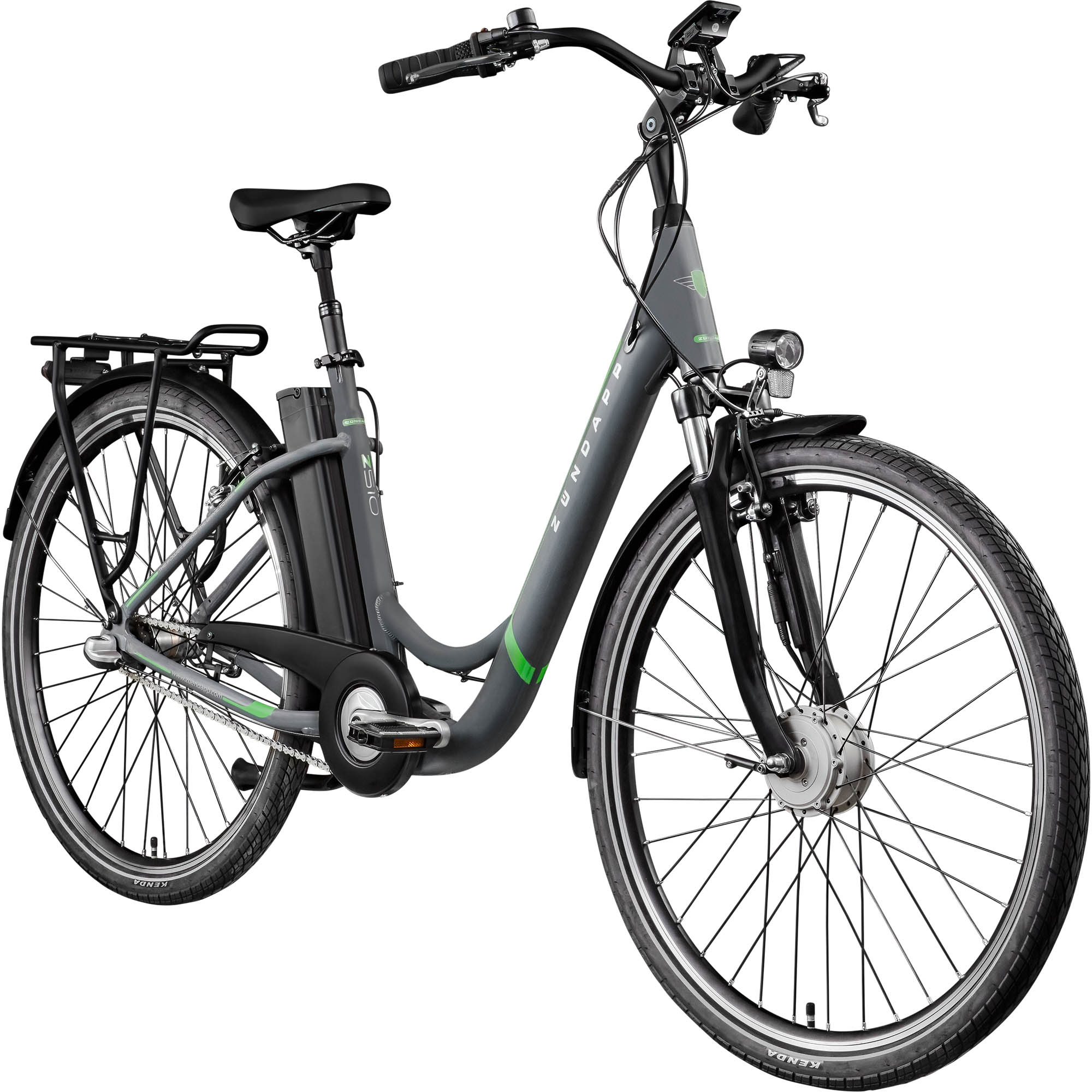 Zndapp Z510 E Bike 28 Zoll Damenfahrrad ab 155 cm mit 3 Gang  Nabenschaltung und Rcktrittbremse grau/grn | pentagonsports.de