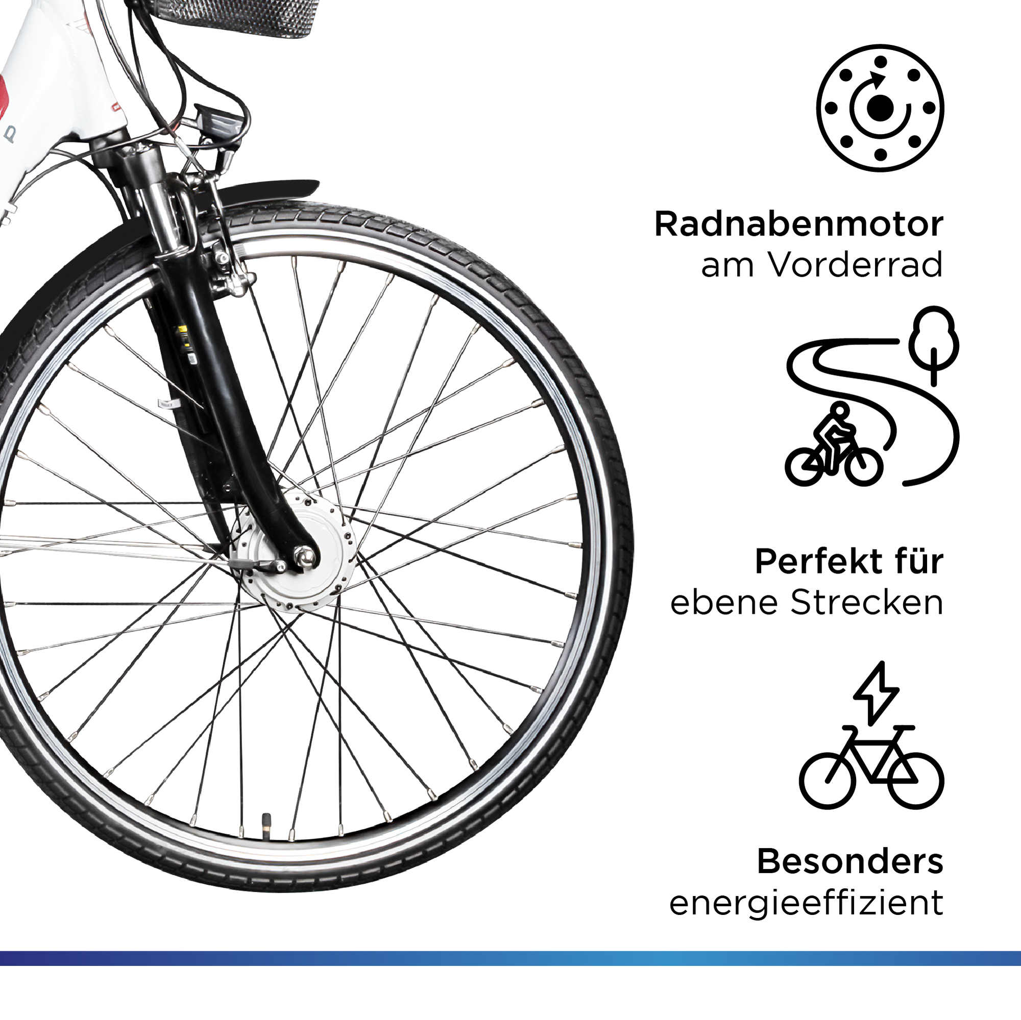 Zndapp Z517 E Bike 28 Zoll Pedelec Hollandrad E Fahrrad Damen 155 - 190 cm  mit 7 Gang Nabenschaltung Rcktritt Citybike Nabenmotor | pentagonsports.de