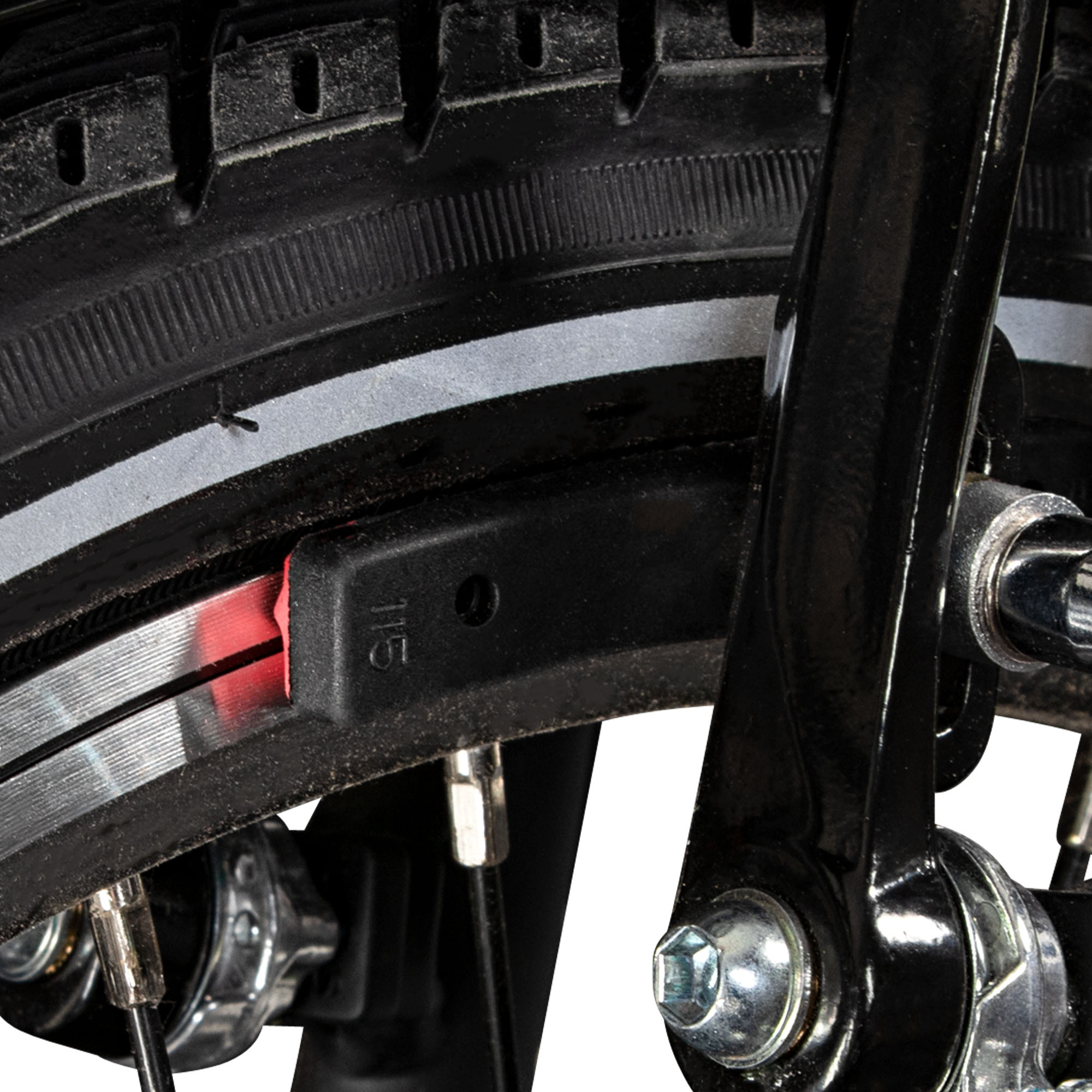 2x Bremsschuhe Bremsbeläge Fahrrad Bremsklötze V-Brake 55mm Bremsback