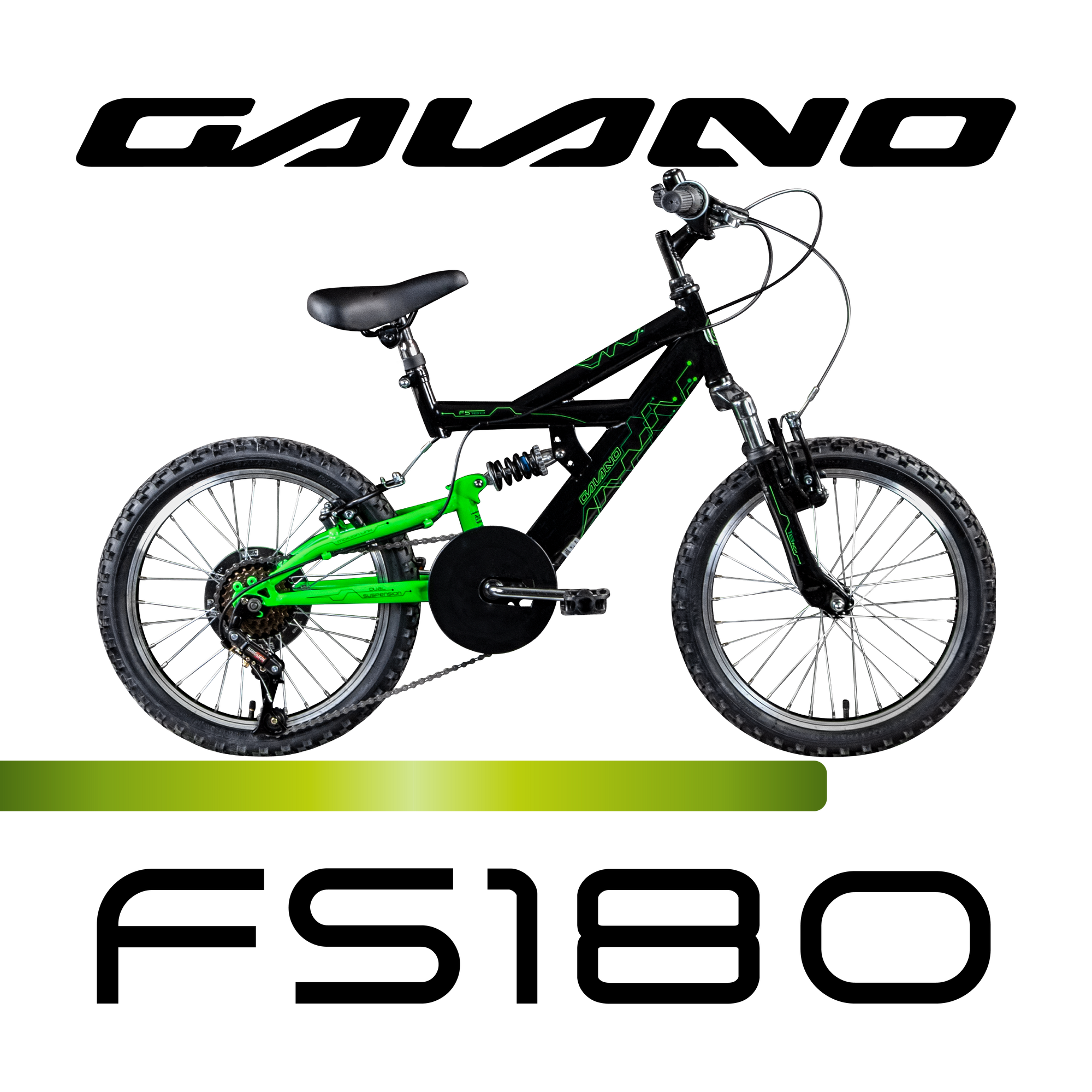 Galano FS180 Kinderfahrrad 6 Gang 18 Zoll ab 6 Jahre 115 - 130 cm  Mountainbike Fully fr Jungen und Mdchen MTB Fahrrad Fullybike |  pentagonsports.de