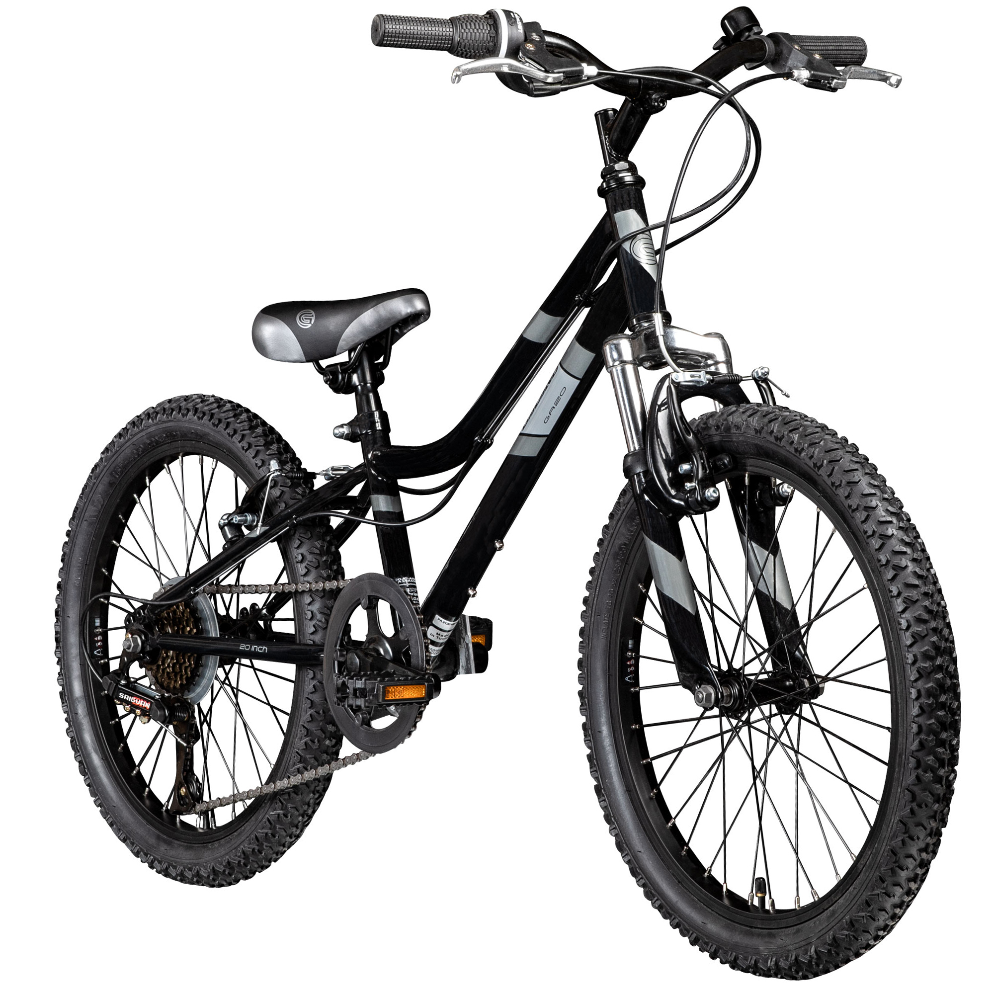 Galano GA20 Kinderfahrrad 20 Zoll ab 5 Jahre 120 - 135 cm Mdchen Jungen  Fahrrad schwarz/grau | pentagonsports.de