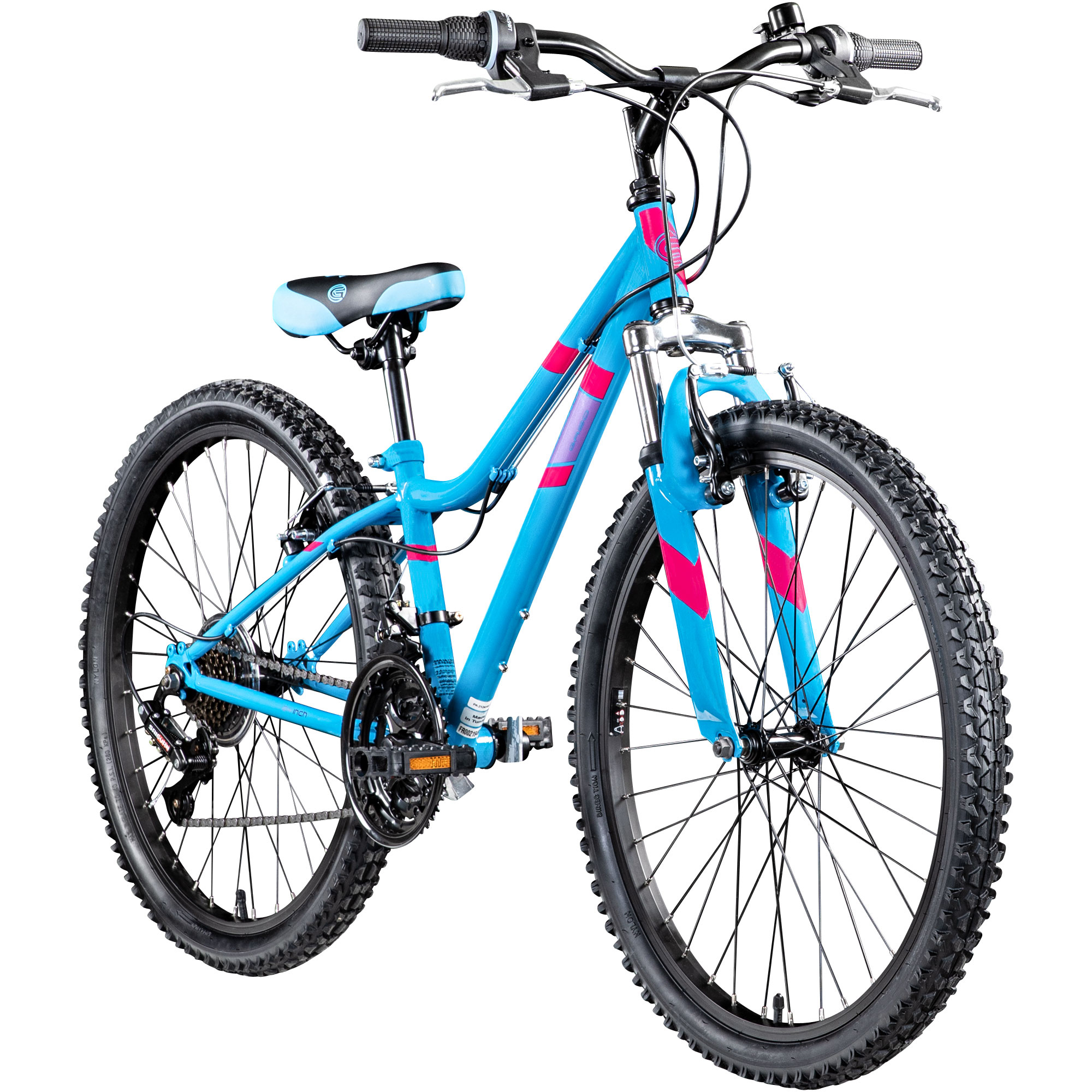 Galano GA20 Mountainbike 24 Zoll Hardtail Alu Fahrrad 21-Gang Jugend blau  30cm | eBay