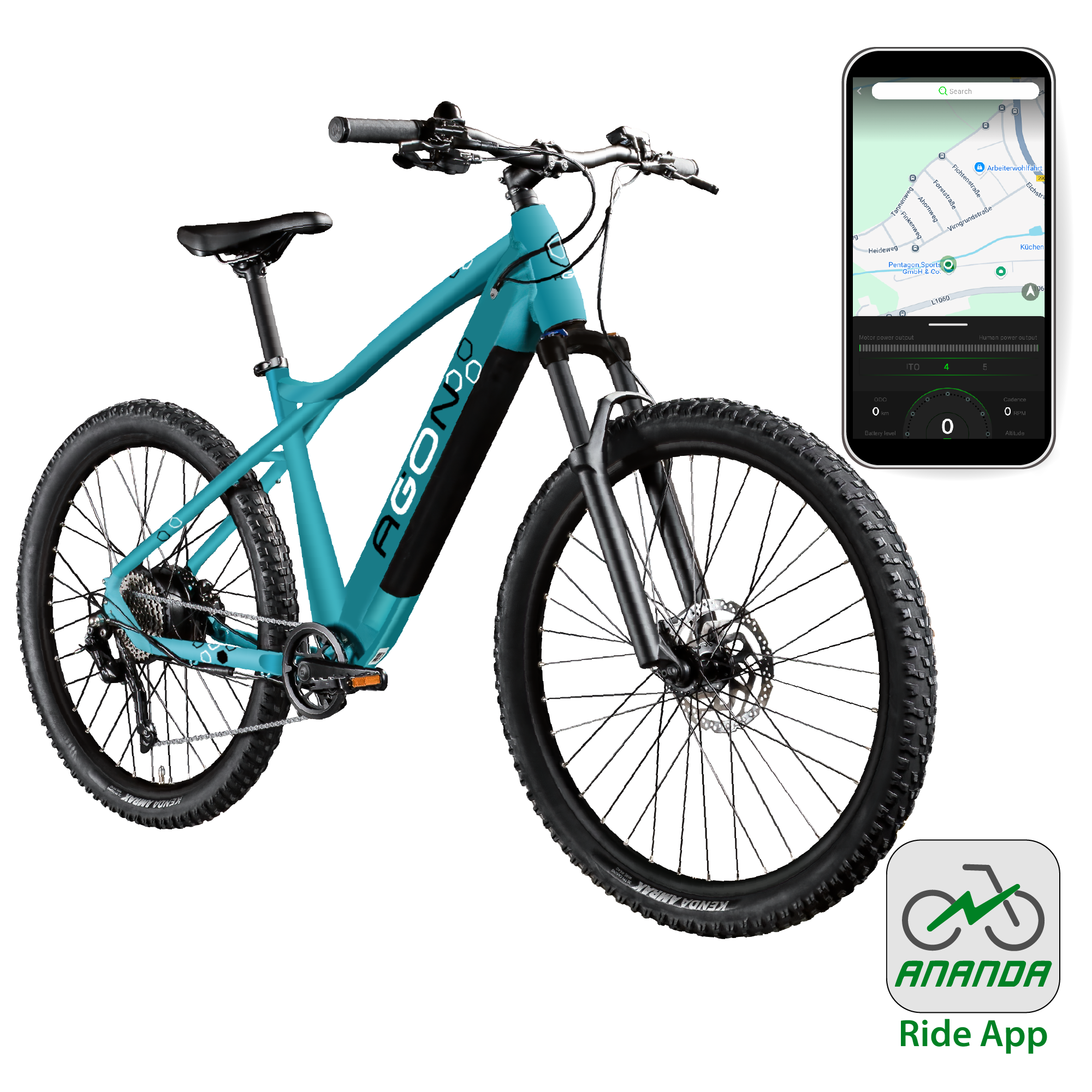 Agon Alpha Arctic Fire Black - 27,5 Zoll - Diamant
