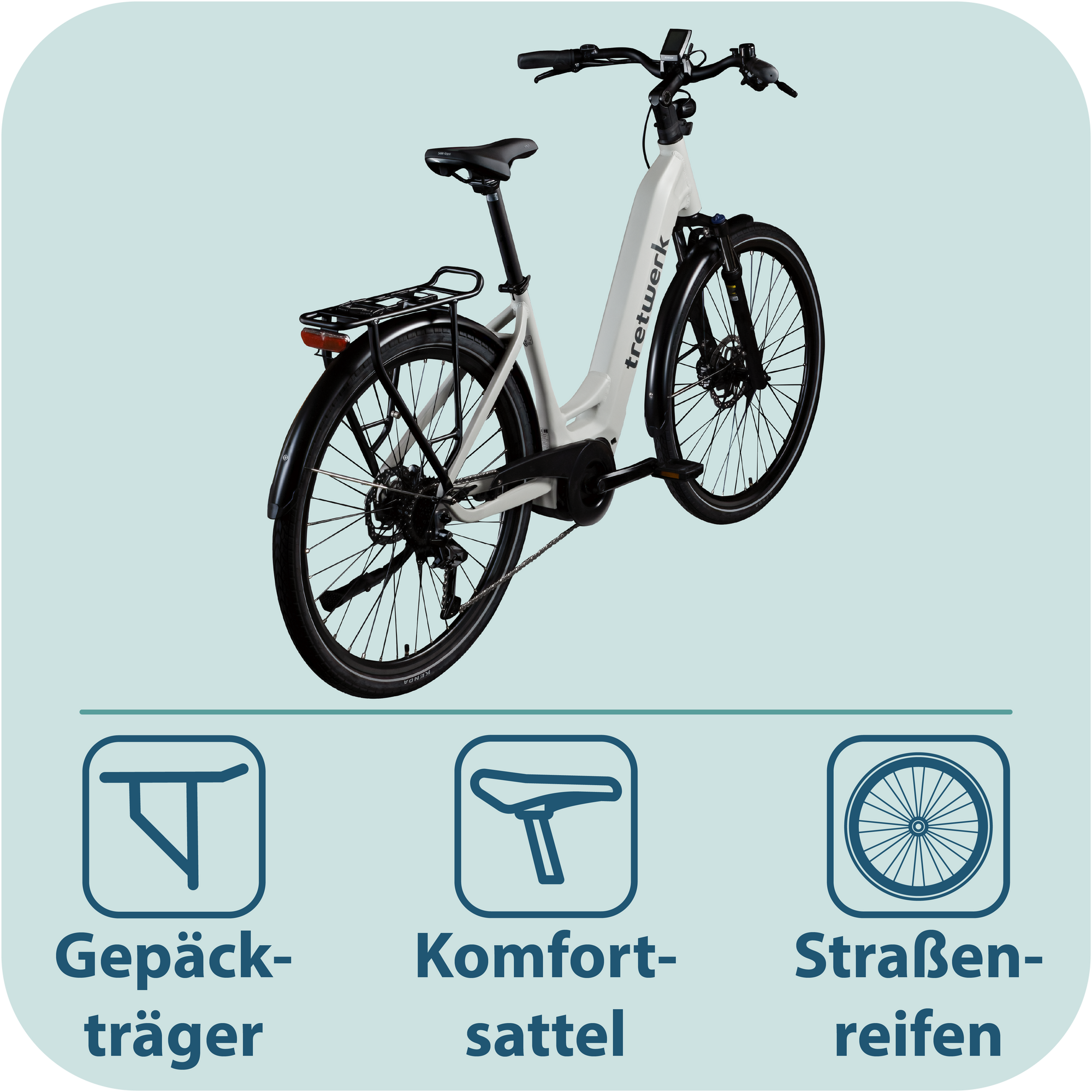 Paket] Tretwerk Amber E Bike Damen 28 Zoll Elektrofahrrad 155 - 185 cm  Hollandrad | pentagonsports.de