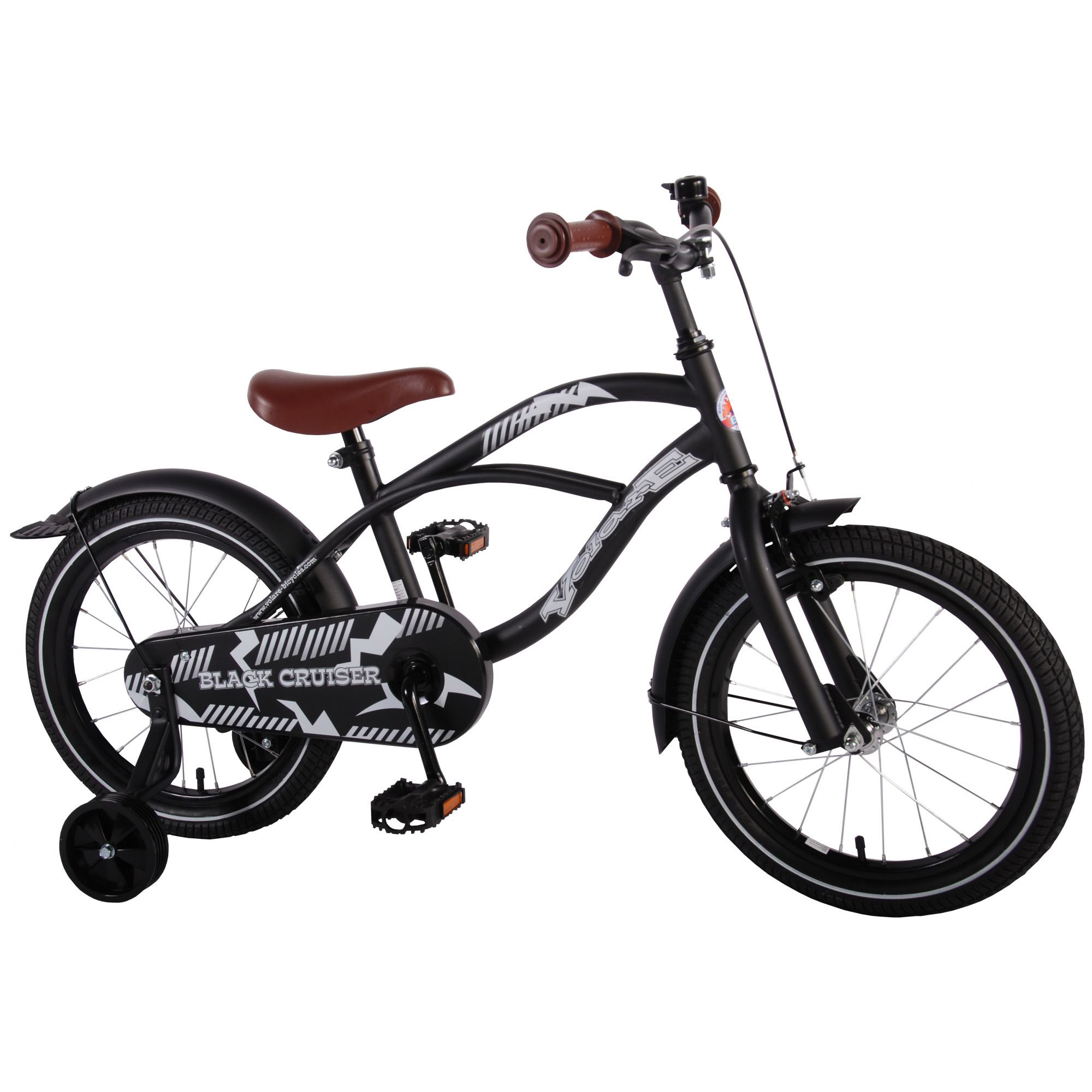 Volare Black Cruiser Schwarz - 16 Zoll - Cruiser