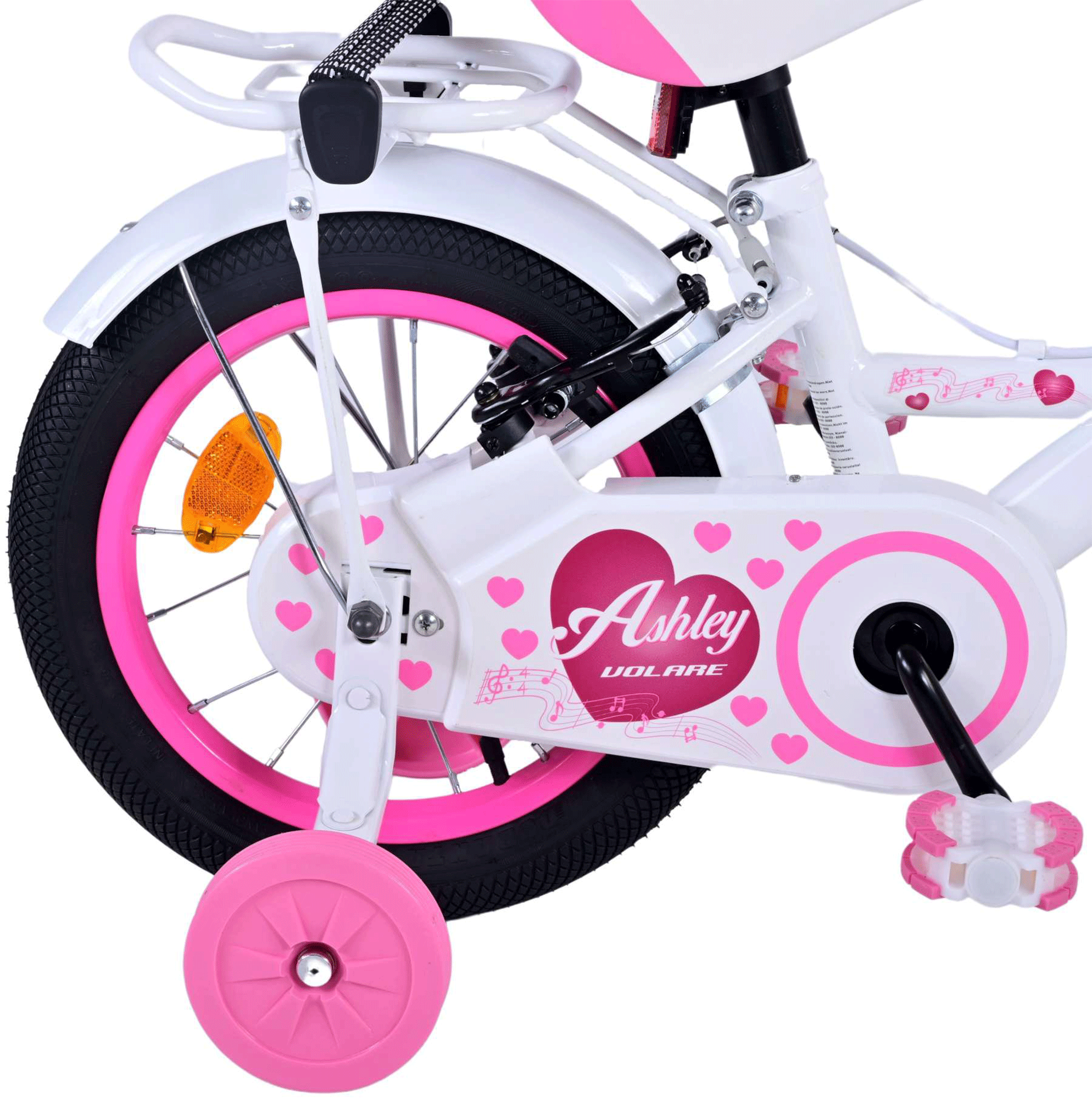 Volare Ashley Weiß - 14 Zoll - Y-Rahmen
