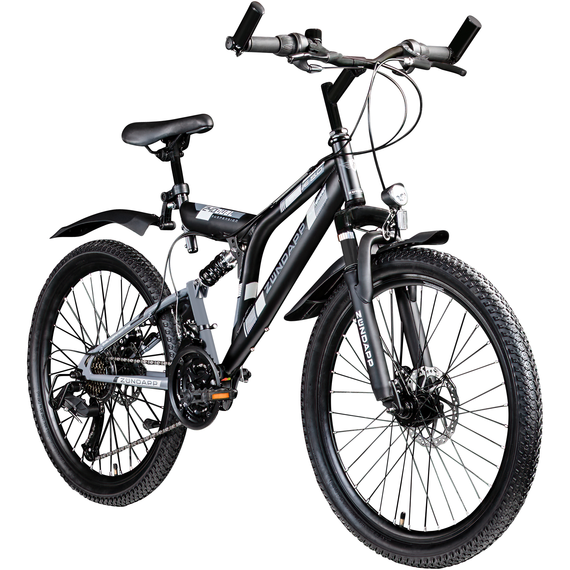 MTB 24" Fully Zndapp Blue 5.0 Fahrrad Mountainbike 130-150cm 21Gang  Jugendrad | eBay