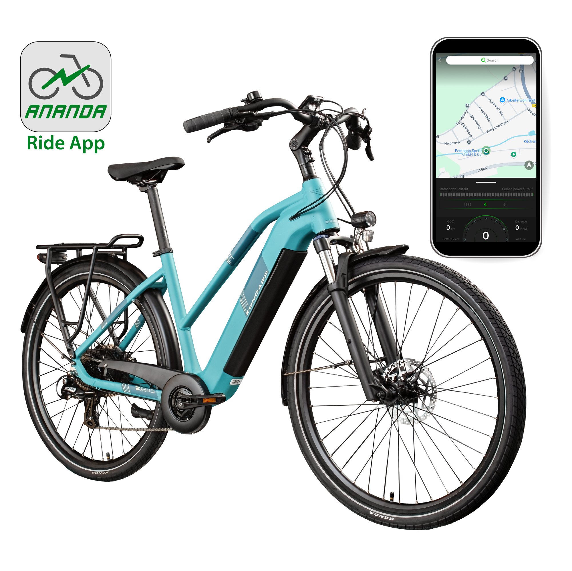 Zndapp Z810 E Bike Trekkingrad 28 Zoll trkisblau 50 cm | pentagonsports.de
