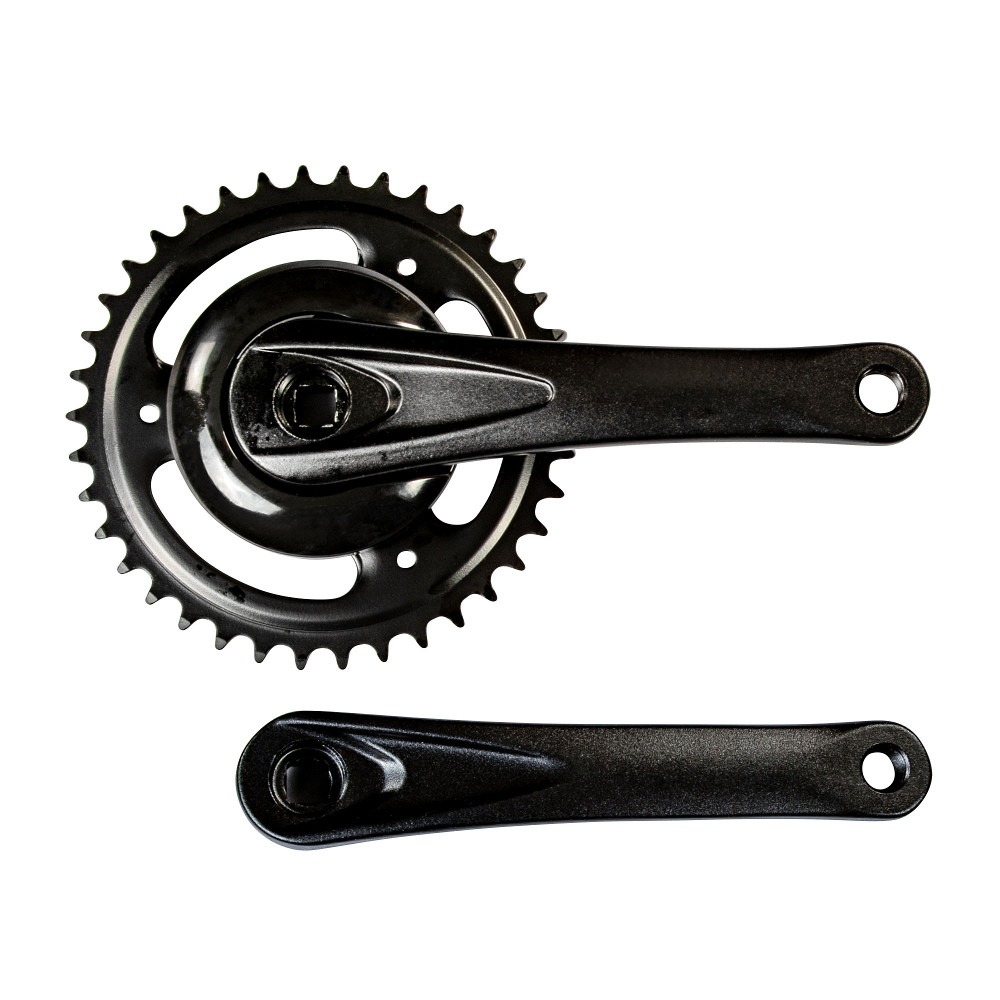 Prowheel Fahrrad Kurbel einfach Kurbelgarnitur 170 mm Fahrradkurbel 38 Zähne Vierkant E Bike