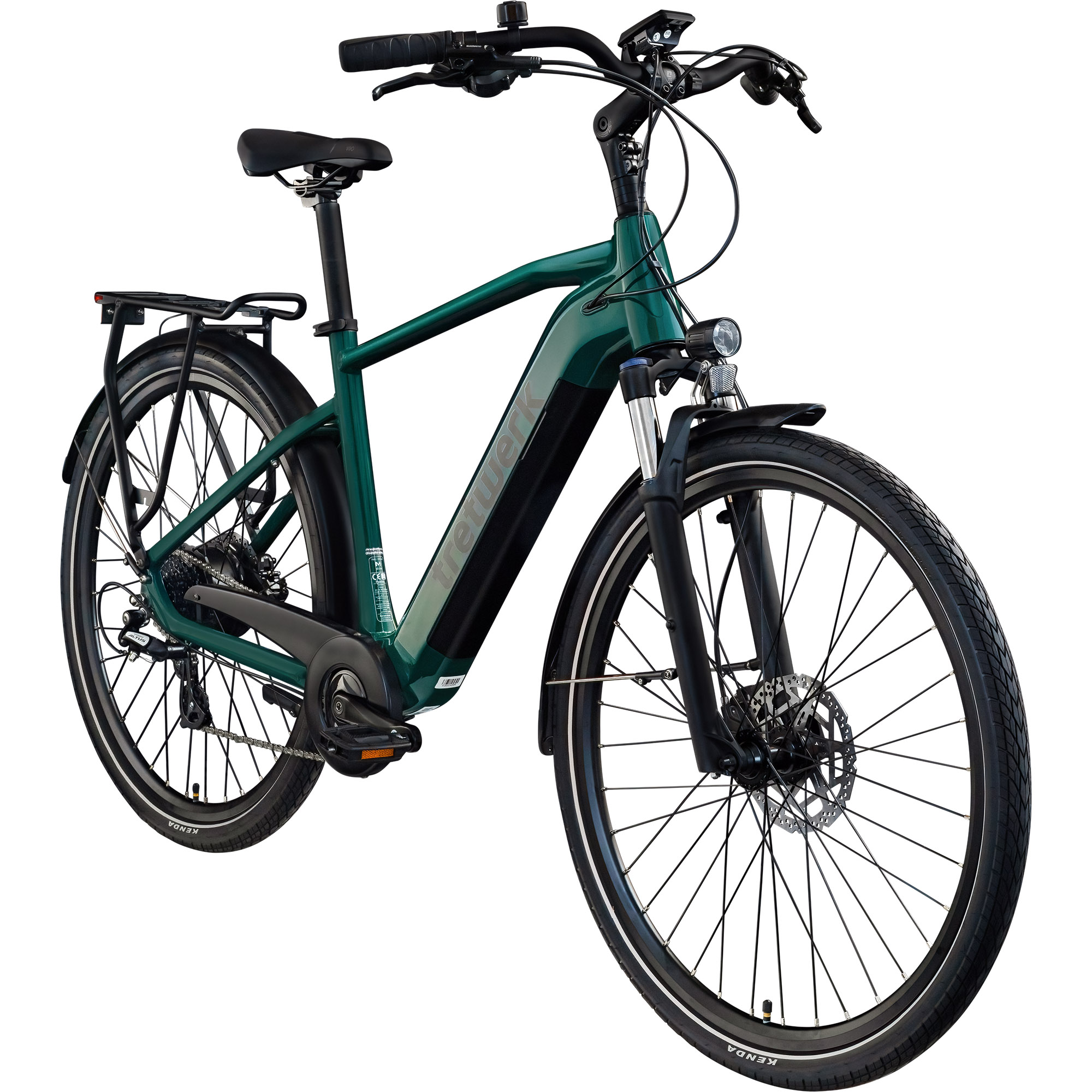 Tretwerk Onyx Grün - 550 Wh - 28 Zoll - Diamant